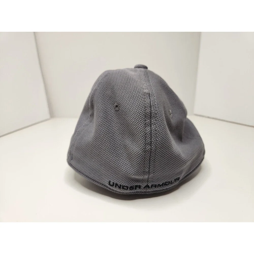 Under‎ Armour Hat Cap Fitted Gray Youth S/M Stretch Logo